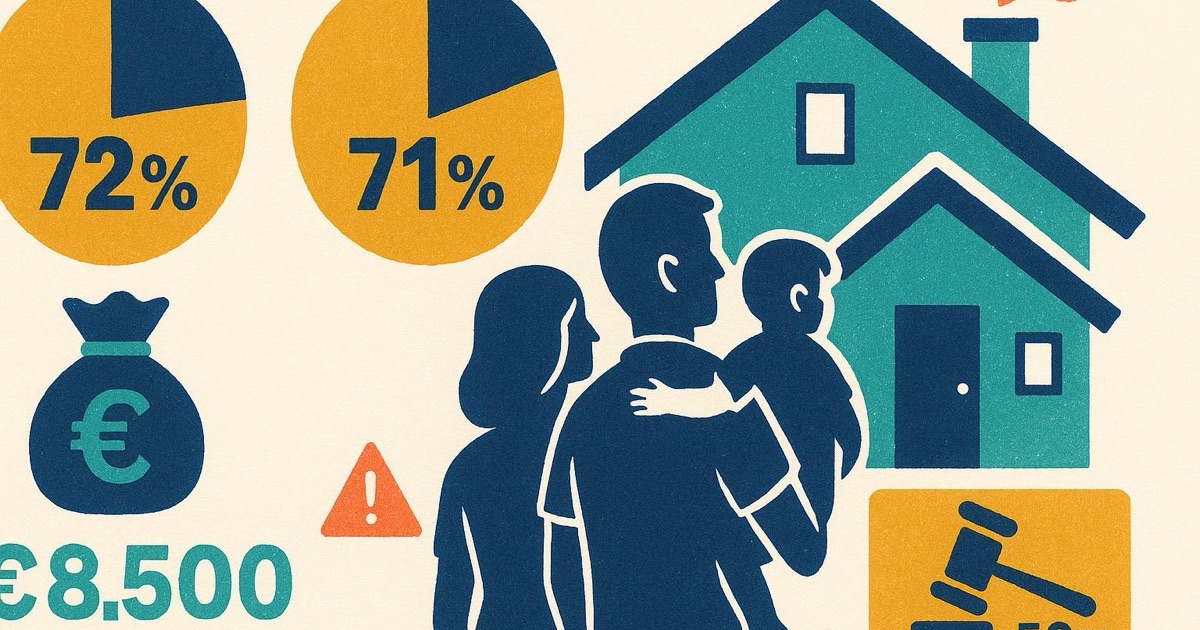 Statistiche aste immobiliari Italia: 68.274 aste, 72% famiglie, deposito da €1.500. I numeri che dim